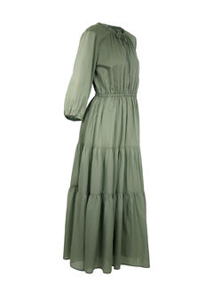 PESERICO(ペセリコ) |コットンガーゼティアードロングワンピース