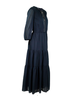 PESERICO(ペセリコ) |コットンガーゼティアードロングワンピース