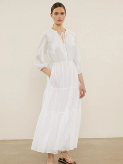 PESERICO(ペセリコ) |コットンガーゼティアードロングワンピース