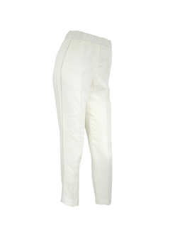 PESERICO(ペセリコ) |サイドボールチェーンリネンイージーパンツ