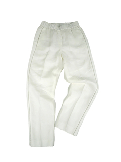 PESERICO(ペセリコ) |サイドボールチェーンリネンイージーパンツ