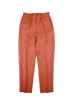 PESERICO(ペセリコ) |サイドボールチェーンリネンイージーパンツ