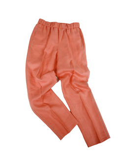 PESERICO(ペセリコ) |サイドボールチェーンリネンイージーパンツ