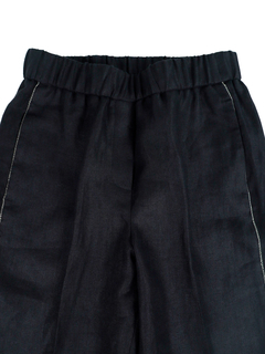 PESERICO(ペセリコ) |サイドボールチェーンリネンイージーパンツ