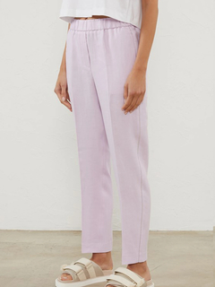 PESERICO(ペセリコ) |サイドボールチェーンリネンイージーパンツ