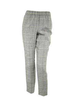 PESERICO(ペセリコ) |ラメ糸混麻チェックスリムパンツ