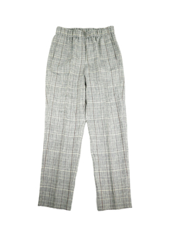 PESERICO(ペセリコ) |ラメ糸混麻チェックスリムパンツ