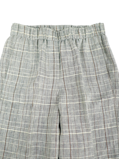 PESERICO(ペセリコ) |ラメ糸混麻チェックスリムパンツ