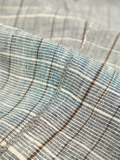 PESERICO(ペセリコ) |ラメ糸混麻チェックスリムパンツ