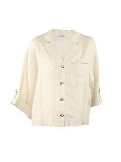 PESERICO(ペセリコ) |ロールアップスリーブテーラード麻ジャケット