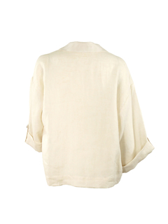 PESERICO(ペセリコ) |ロールアップスリーブテーラード麻ジャケット