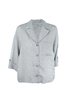 PESERICO(ペセリコ) |ロールアップスリーブテーラード麻ジャケット