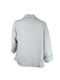 PESERICO(ペセリコ) |ロールアップスリーブテーラード麻ジャケット