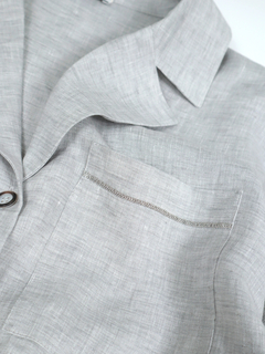 PESERICO(ペセリコ) |ロールアップスリーブテーラード麻ジャケット