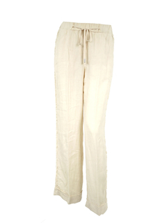 PESERICO(ペセリコ) |サイドフリンジ麻イージーパンツ