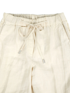 PESERICO(ペセリコ) |サイドフリンジ麻イージーパンツ