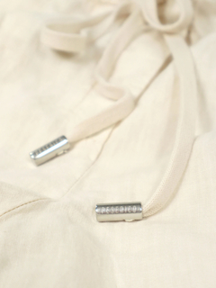 PESERICO(ペセリコ) |サイドフリンジ麻イージーパンツ