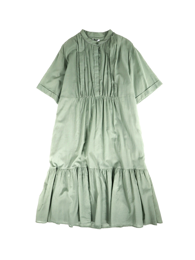 PESERICO(ペセリコ) |コットンガーゼ半袖ティアードワンピース