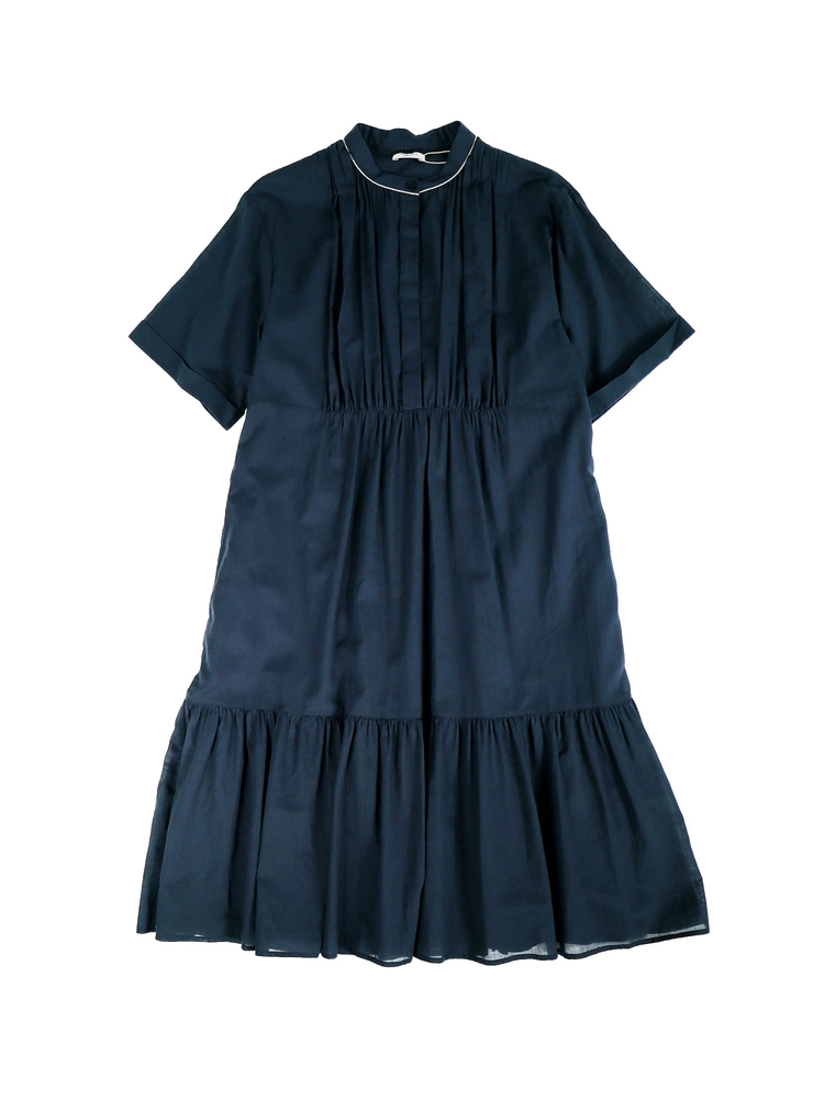 PESERICO(ペセリコ) |コットンガーゼ半袖ティアードワンピース