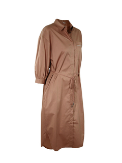 PESERICO(ペセリコ) |コットンストレッチシャツヘムワンピース