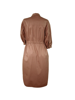 PESERICO(ペセリコ) |コットンストレッチシャツヘムワンピース