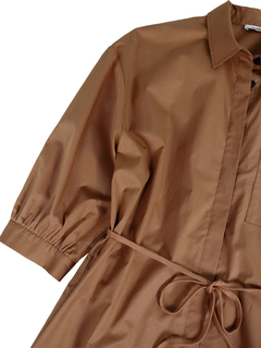 PESERICO(ペセリコ) |コットンストレッチシャツヘムワンピース