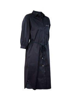 PESERICO(ペセリコ) |コットンストレッチシャツヘムワンピース