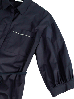 PESERICO(ペセリコ) |コットンストレッチシャツヘムワンピース