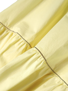 PESERICO(ペセリコ) |コットンストレッチノースリーブティアードドレス