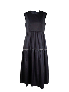 PESERICO(ペセリコ) |コットンストレッチノースリーブティアードドレス