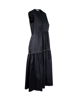 PESERICO(ペセリコ) |コットンストレッチノースリーブティアードドレス