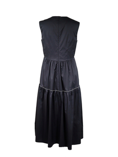 PESERICO(ペセリコ) |コットンストレッチノースリーブティアードドレス