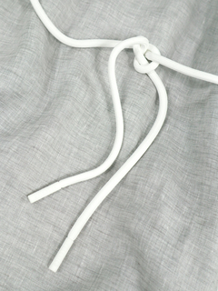 PESERICO(ペセリコ) |サイドスリット麻半袖ワンピース