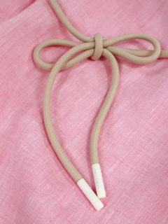 PESERICO(ペセリコ) |サイドスリット麻半袖ワンピース