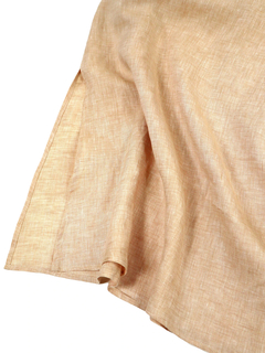 PESERICO(ペセリコ) |サイドスリット麻半袖ワンピース