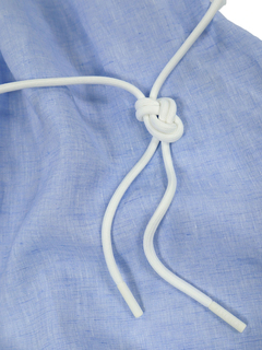 PESERICO(ペセリコ) |サイドスリット麻半袖ワンピース