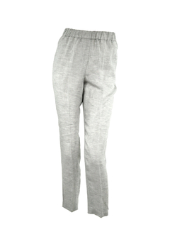 PESERICO(ペセリコ) |サイドボールチェーン麻パンツ