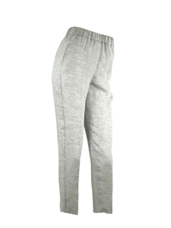 PESERICO(ペセリコ) |サイドボールチェーン麻パンツ