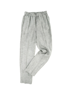 PESERICO(ペセリコ) |サイドボールチェーン麻パンツ