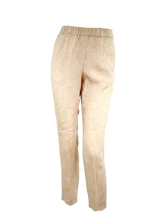 PESERICO(ペセリコ) |サイドボールチェーン麻パンツ