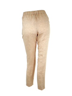 PESERICO(ペセリコ) |サイドボールチェーン麻パンツ