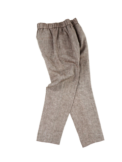 PESERICO(ペセリコ) |サイドボールチェーン麻パンツ