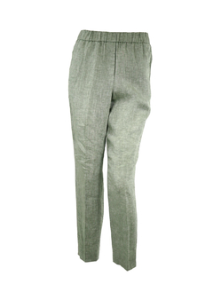 PESERICO(ペセリコ) |サイドボールチェーン麻パンツ