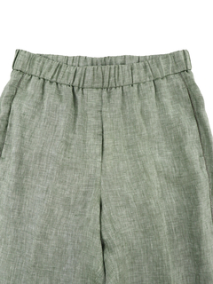 PESERICO(ペセリコ) |サイドボールチェーン麻パンツ