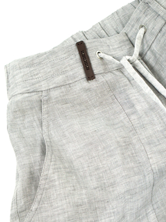 PESERICO(ペセリコ) |テーパード麻カーゴパンツ