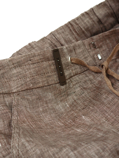 PESERICO(ペセリコ) |テーパード麻カーゴパンツ