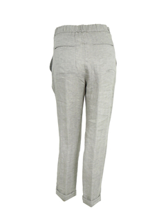 PESERICO(ペセリコ) |ウエストゴム麻テーパードパンツ