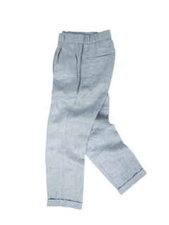 PESERICO(ペセリコ) |ウエストゴム麻テーパードパンツ