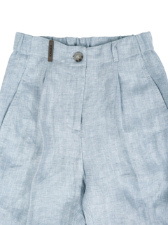 PESERICO(ペセリコ) |ウエストゴム麻テーパードパンツ