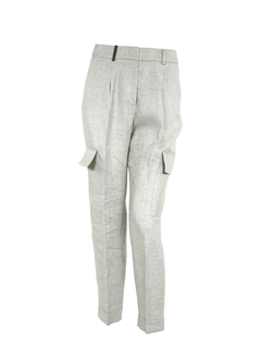 PESERICO(ペセリコ) |1タック麻カーゴパンツ